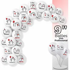 Balão Látex Bexiga Estampado Flork Meme Sortidos - 10 - 25 - 50 Unidadesde 9 Polegadas - Decorado para festa amor