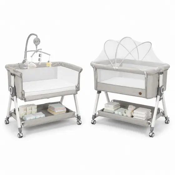Berço Portátil Moises acopla na cama SleepGuard Cobed Ragaluma com modo Balanço e Moblie Musical