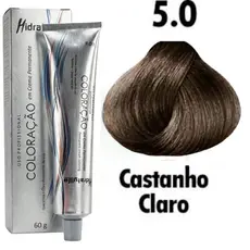 Tinta de Cabelo Castanho Claro 5.0 Cobertura Uniforme Brilho Intenso e Longa Duração