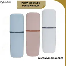Porta Escova de Dente para Viagem com Tampa Organização Total Resistente