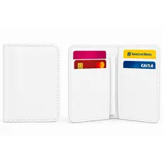 Kit 7 Carteiras Porta Cartões Para Revenda Slim CNH Cartões Compacta Brindes