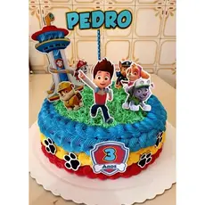 Topo de Bolo Patrulha Canina Personalizado - Temas