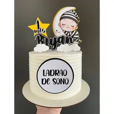 Topo topper para bolo tema LADRÃO DO SONO