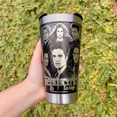 Copo Térmico CREPÚSCULO Personalização em 360 Graus 473 ML Personalizado