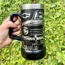 Caneca  de Chopp CHEVETTE Exclusiva 710ml 360º em Aço Inox Térmica – Gravação a Laser