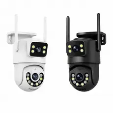 Câmera De Segurança a Prova de água Lente Dupla APP YOOSEE IP66 Camera IP WiFi 360
