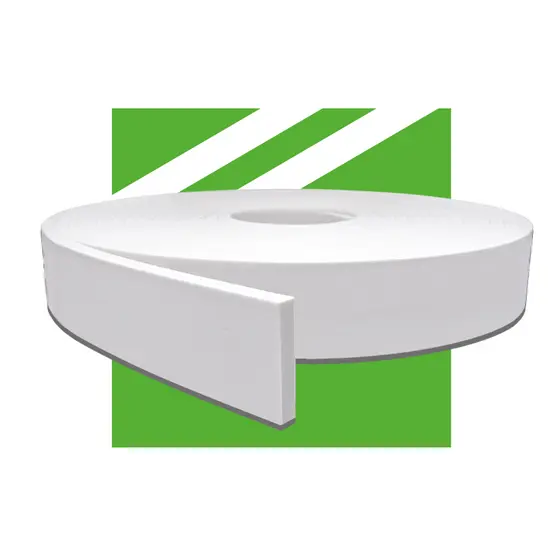 Rodapé de Eva Autocolante Branco Meu Rodapé 5x1cm  RP43 - 10m