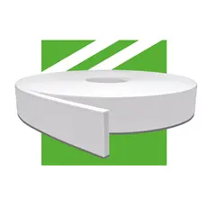 Rodapé de Eva Autocolante Branco Meu Rodapé 5x1cm  RP43 - 10m
