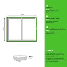 Moldura Para Janela EVA Autocolante Prova da Água 7cm - RP07