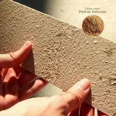 Kit 52 Placas 3D Autoadesivo Brick Pedra Flexível Autocolante 28cm x 7cm- 1M2 Travertino