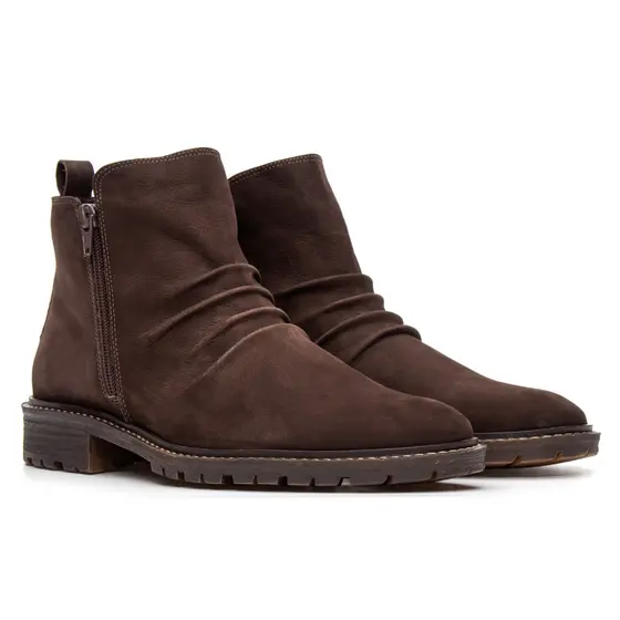 Bota Botina Masculina com Zíper Lateral Coturno Casual Conforto em Couro Legítimo Bigioni