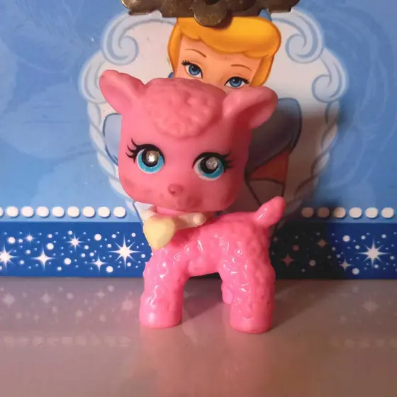 Brinquedo Boneco Polly Pet Mamãe Ovelha Rosa 111