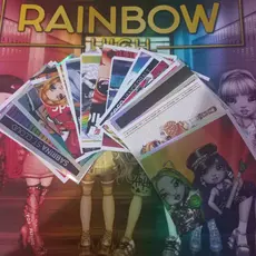 Figurinhas Livro Ilustrado Rainbow High Complete Seu Álbum