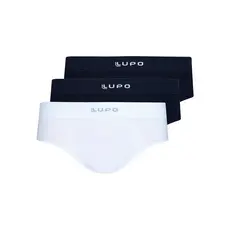 Kit com 3 Cuecas Slip Lupo 681-001 Colorido