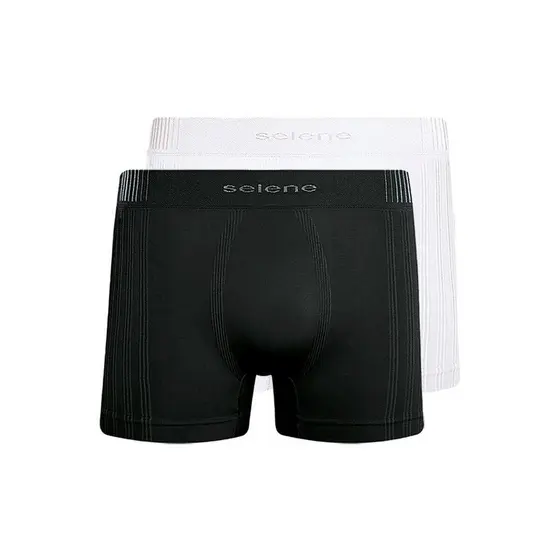 Kit com 2 Cuecas Boxer Selene 11070-002//440 Colorido