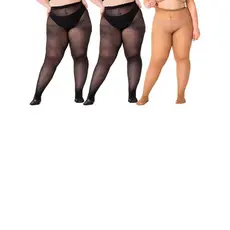 Kit com 3 Meias Calças Fio 40 Opaca Trifil 6101 Plus Size Colorido