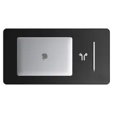 Mouse Pad Grande Couro Preto