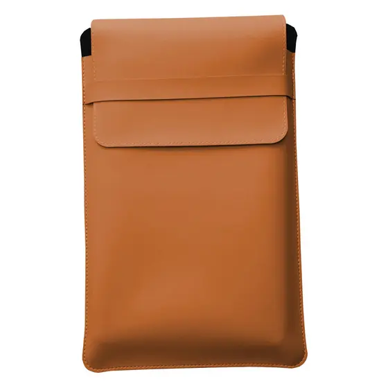 Luvas Pasta Capa Case Para Notebook Couro Caramelo