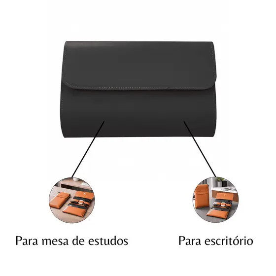 Capa Case Estojo para Mouse e Carregador Preto
