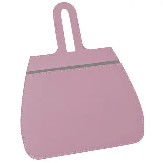 Porta Lixo Rosa Clarinho Lixeira Para Carro Couro Sintético
