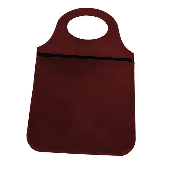 Lixeira Porta Lixo para Carro Elegante Bordô