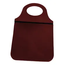 Lixeira Porta Lixo para Carro Elegante Bordô