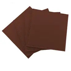 Porta Copo Kit Apoio de Copo em Couro Sintético Marrom
