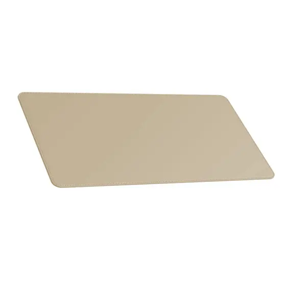 Mouse Pad Padrão Couro Bege Claro Feltro Costurado Básico