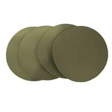 Conjunto Porta Copo Redondo em Couro Sintético Verde Musgo