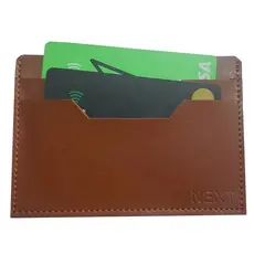 Carteira Masculina Slim de Couro Sintético Caramelo