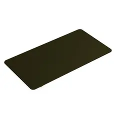 Mouse Pad Grande Couro Verde Musgo Feltro Costurado Básico