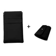 Luvas para Notebook mais Case para Carregador Preto
