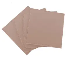 Porta Copo Kit Apoio de Copo em Couro Sintético Nude