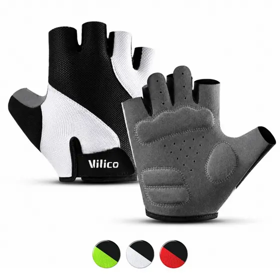 Luva Ciclismo Ciclistas Bike Bicicleta Speed Mtb Academia Meio Dedo Masculina Feminina Respirável