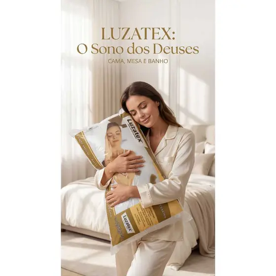 Travesseiro Luzatex 48x68cm Fibra Siliconada Antialérgico Macio