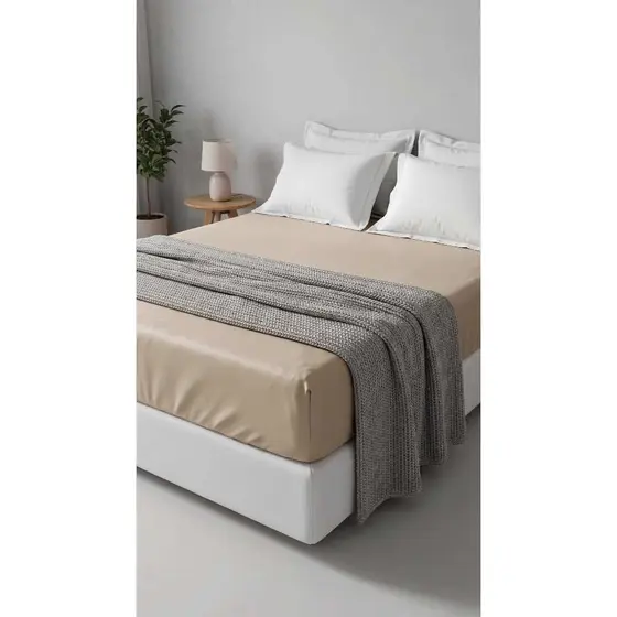 Lençol Casal Box Com Elástico 360 Toque de Seda 30cm Altura