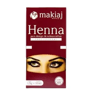 Henna Makiaj Para Sobrancelhas Preto