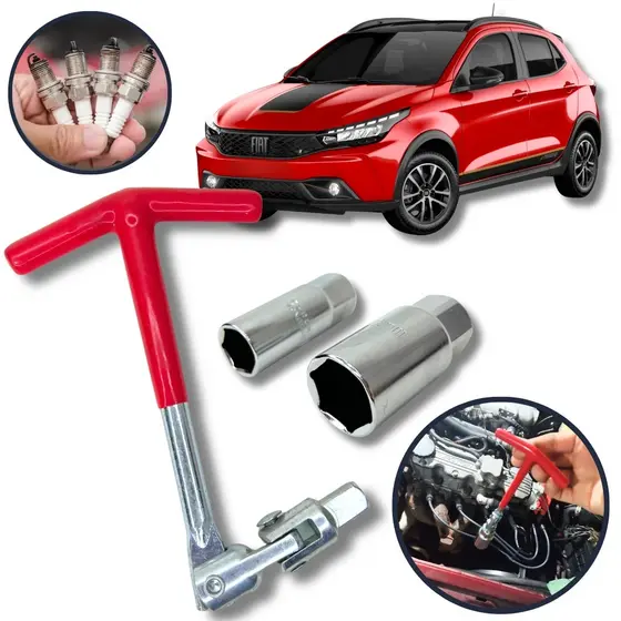 Chave De Vela T Com 2 Bocas 16mm/21mm Articulada Fiat Argo