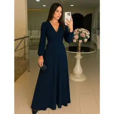 Vestido Elva Com Decote