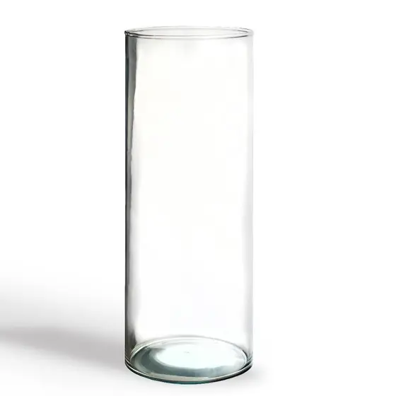 Vaso Tubo de Vidro 50x14 6 Litros Para Decoração de Casa Sala Cilindro Para Flores Plantas Arranjos