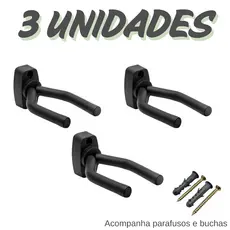 3 unidades suporte parede instrumentos musicais violao nylon violão aço Guitarra