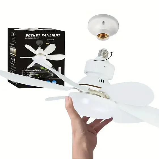 Mini Ventilador de Teto Super Silencioso - 60W
