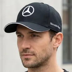 Boné Mercedes Básico Y2k Benz Masculino Aba Curva Ajustável Fitão Strapback Promoção Envio Imediato