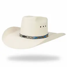 Chapéu Country Branco Masculino Feminino Taurus Nevada Mundial Unissex Copa Alta Aba Larga Cowboy Cowgirl Autêntico
