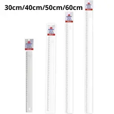 Régua Transparente Super Resistente Acrimet 30 / 40 / 50 / 60 cm – Escolar e Profissional