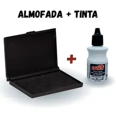 Almofada Para Carimbo Carbrink N.3 + Tinta para Carimbo - Kit Almofada e Tinta para Carimbo