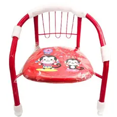 Cadeira Infantil Armação Metal Assento - Cadeirinha Cores Diversas