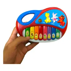 Teclado Musical A Pilha Brinquedo Fazendinha Colorido Infantil