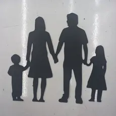 painel família 25x28 baner família silueta familia