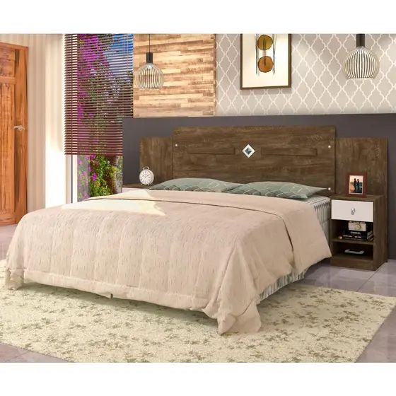 Cabeceira Quarto Casal Lara Regulavel 140 / 160 cm